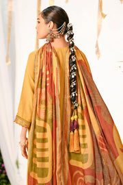 Designer Bemberg Muslin Checks Silk Salwar Suit With Lace And Digital Print Dupatta